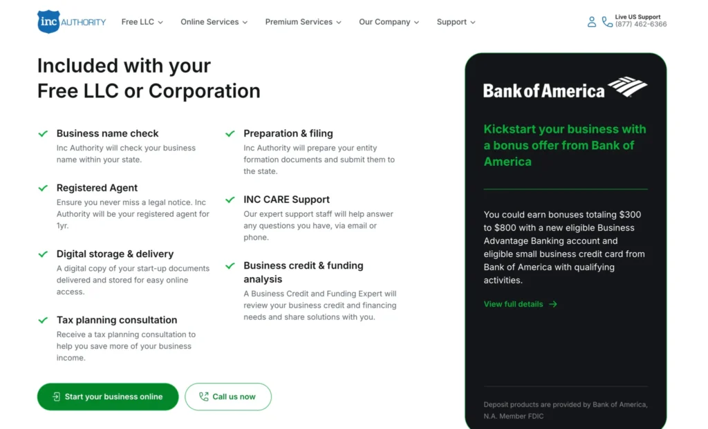 Key Features of Inc Authority