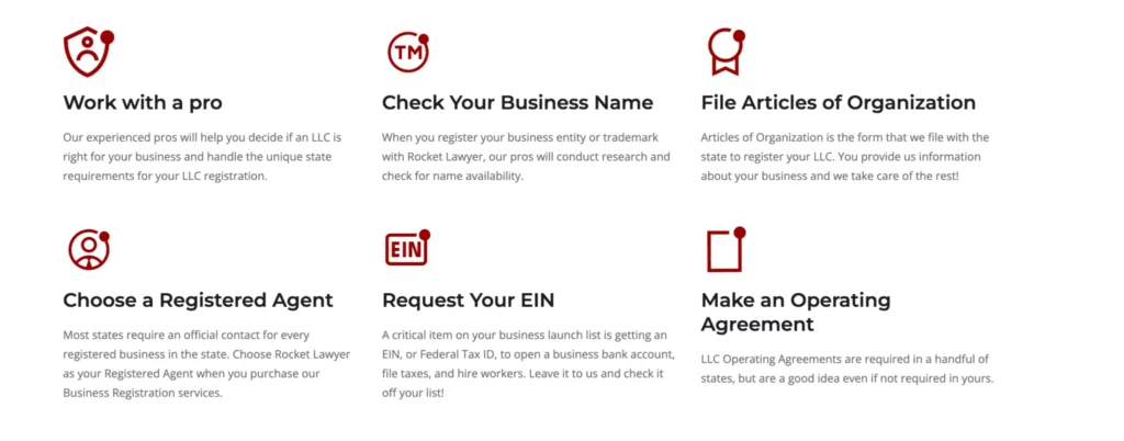 Rocket Lawyer Features