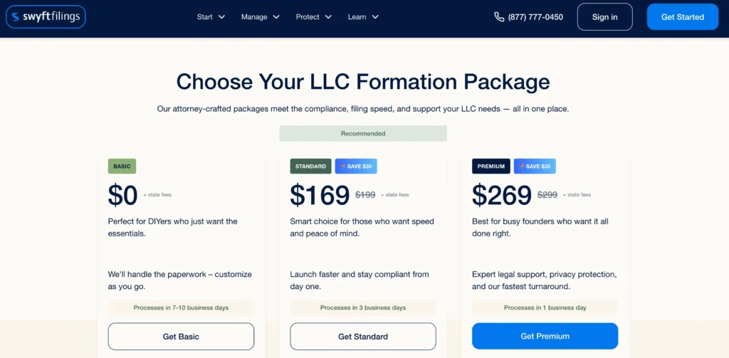Swyft Filings Pricing